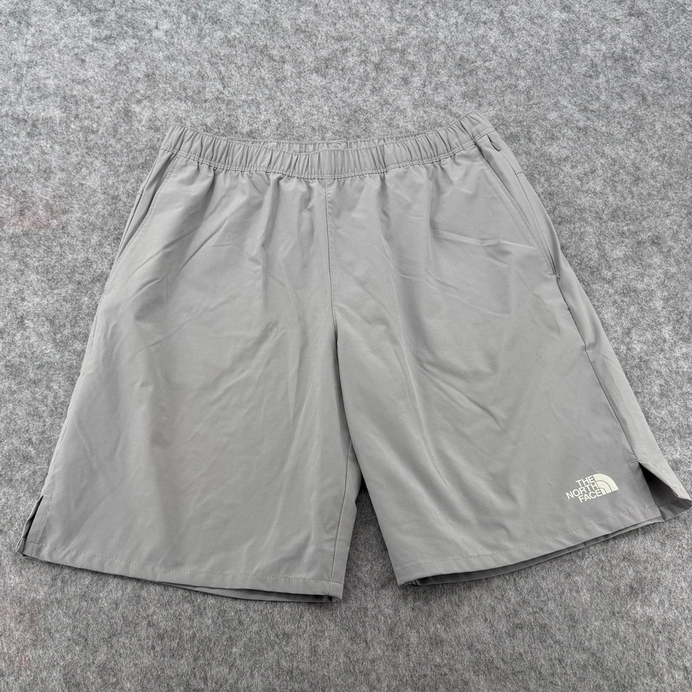 The North Face Mens Gray Athletic Hiking Shorts Elastic Waist Size M